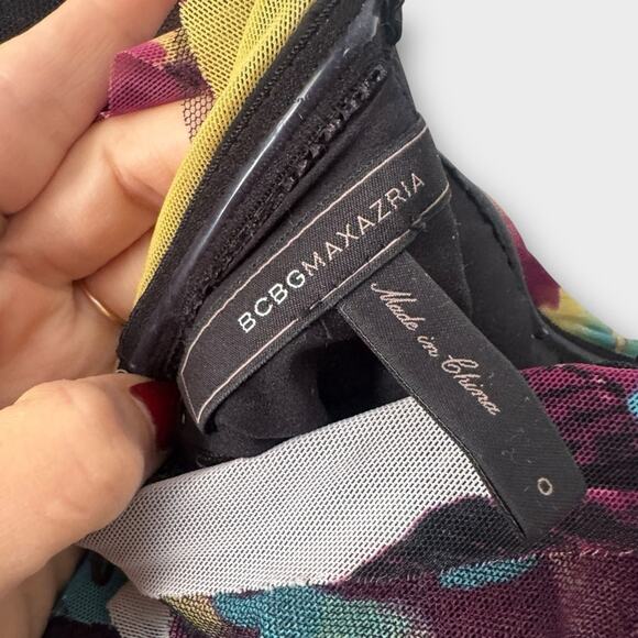 BCBGMAXAZRIA “Dharma” fittted sleeveless formal maxi dress, size 0 - Picture 4 of 9